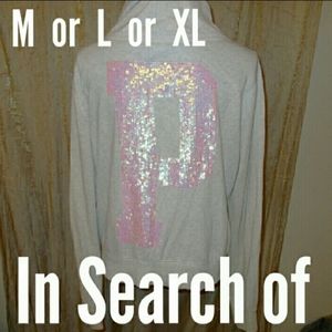 ISO Victoria's Secret PINK sweater sequins bling